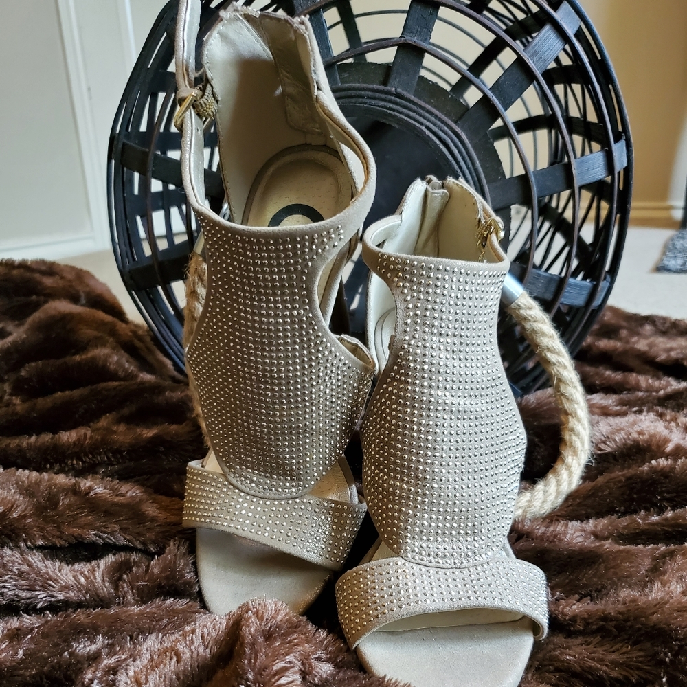 Gold Sandal Heels
